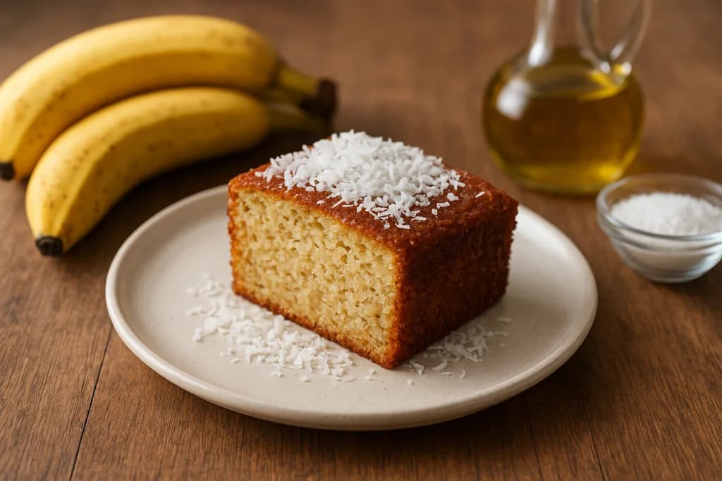 Bolo de Banana com Coco