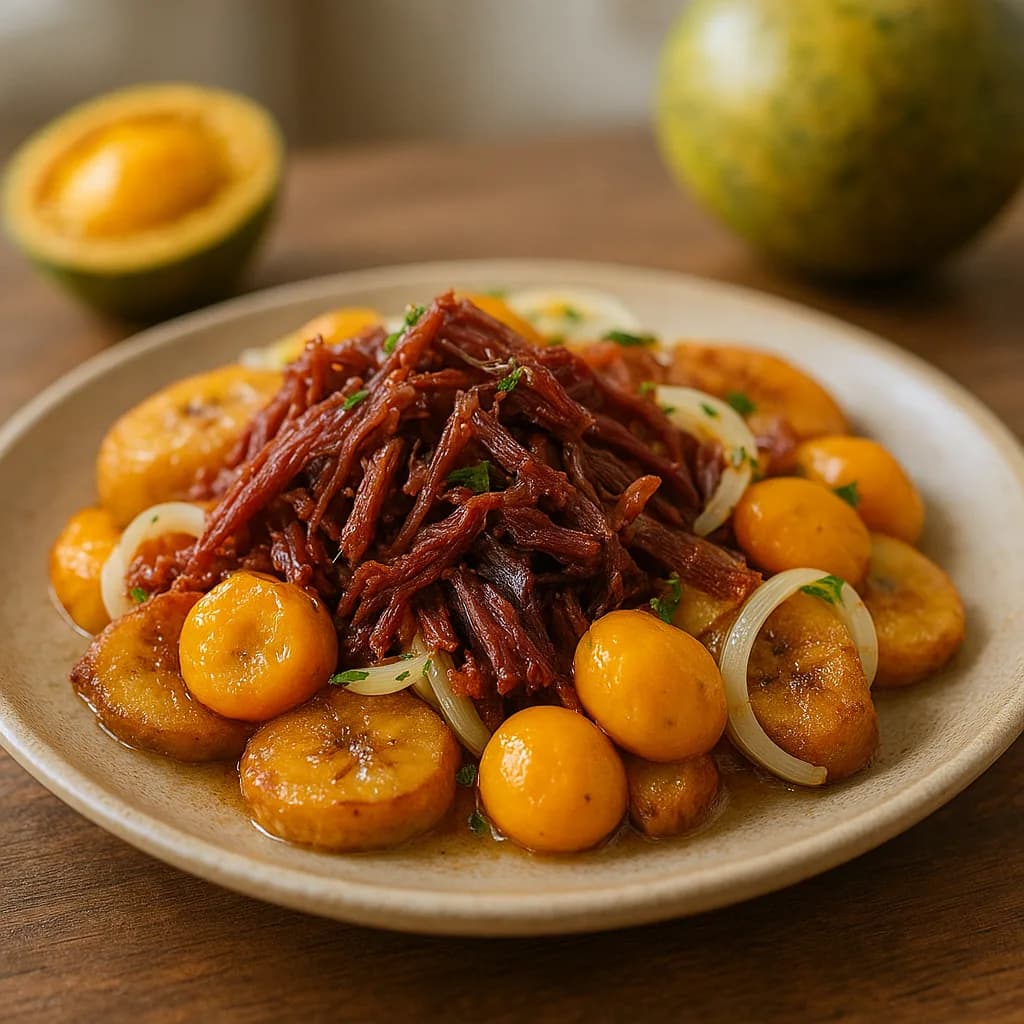Carne Seca com Banana e Pequi