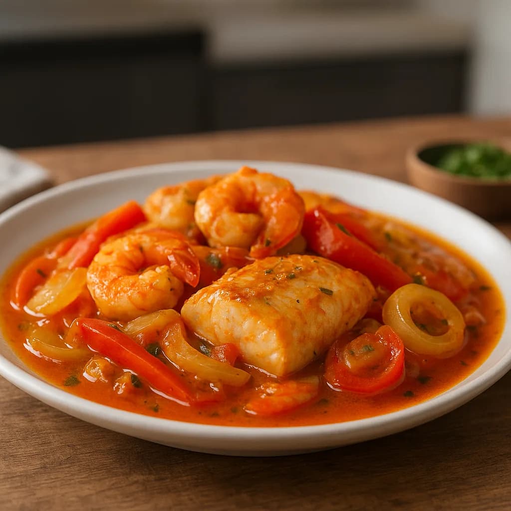 Moqueca Baiana de Peixe e Camarão