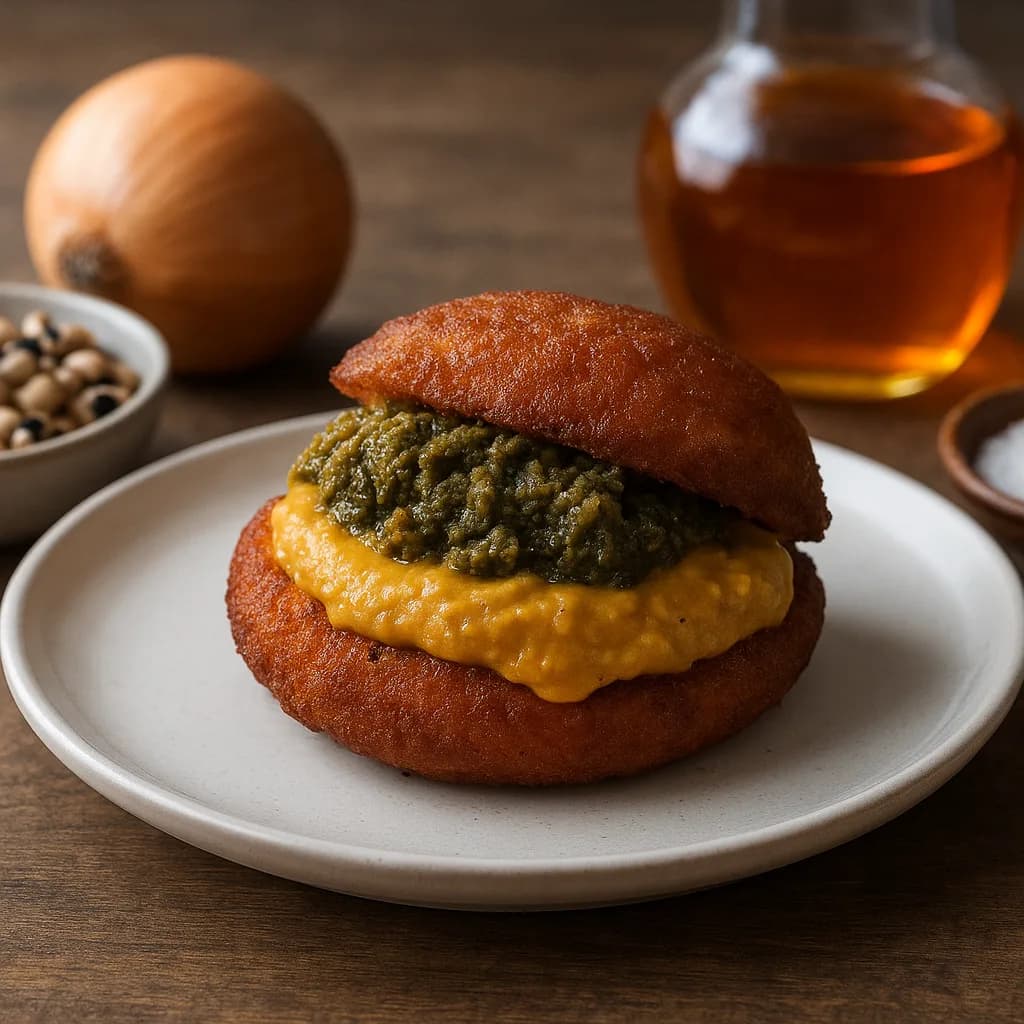 Acarajé com Vatapá e Caruru