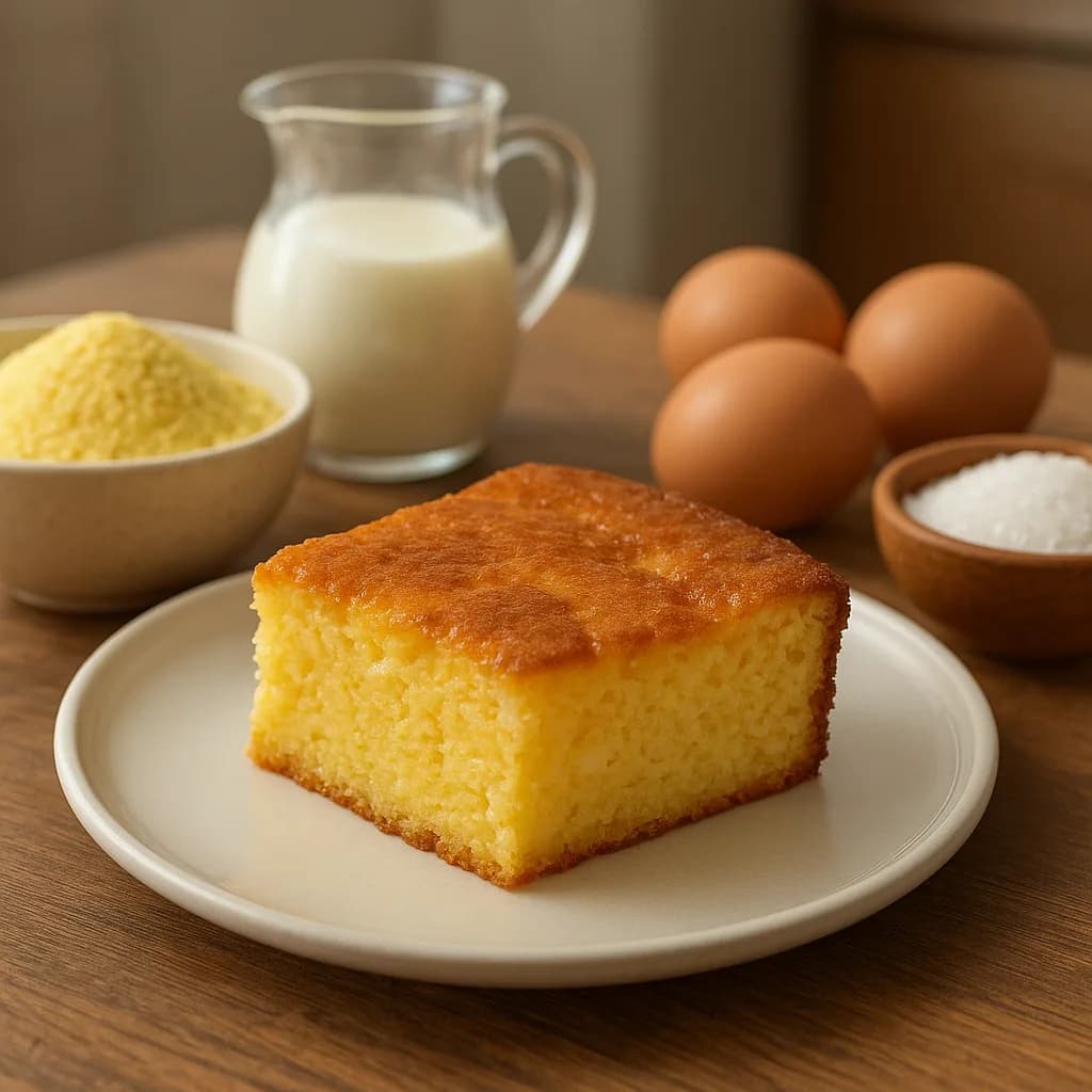 Bolo de Fubá Cremoso