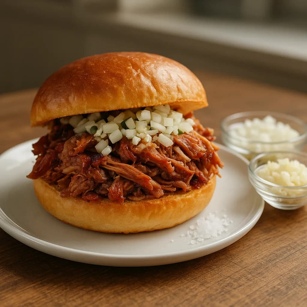 Sanduíche de Pernil Assado