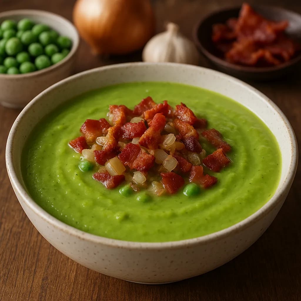 Creme de Ervilha com Bacon