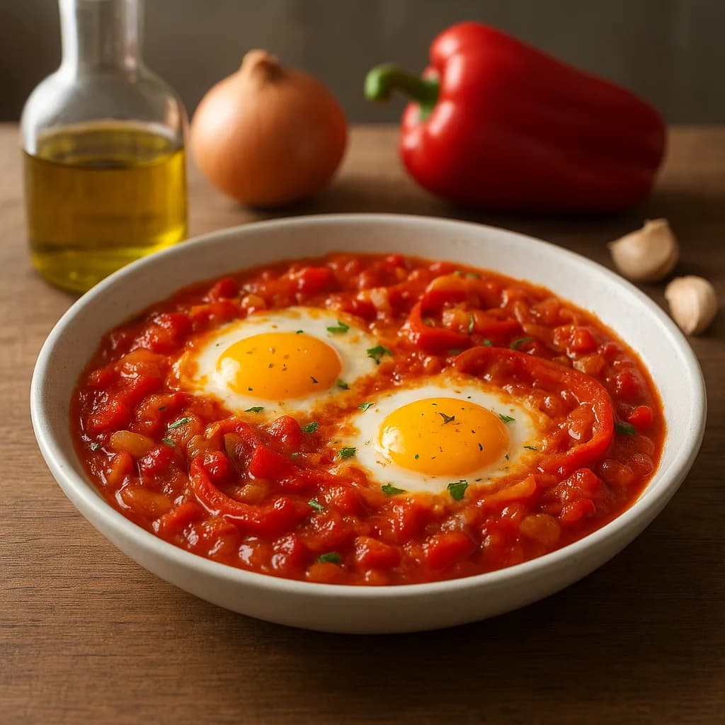 Shakshuka - Ovos no Molho de Tomate