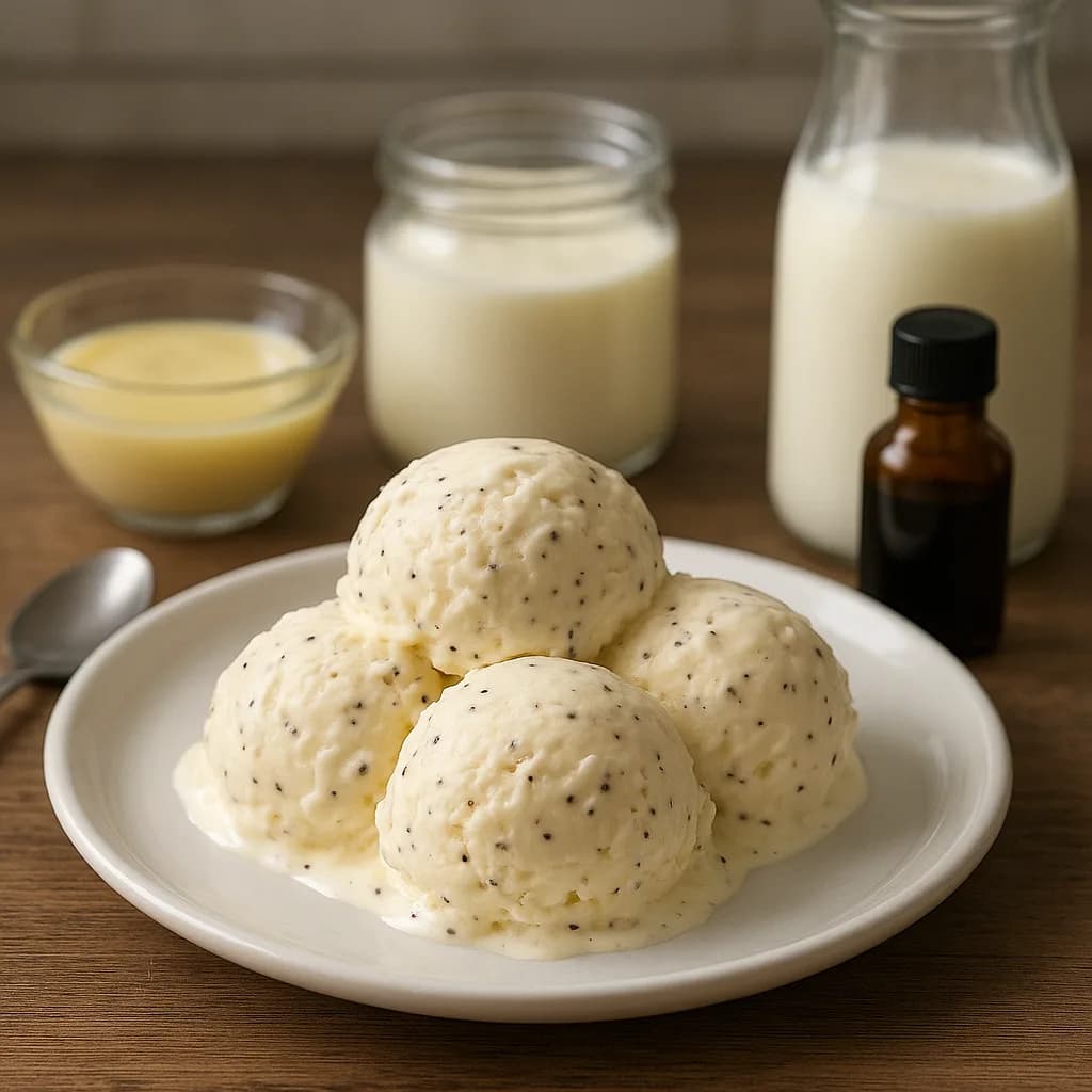 Sorvete de Flocos Caseiro